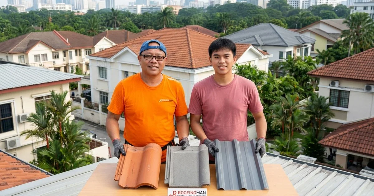Clay Tile vs Concrete Tile vs Metal Roof: A Puchong Homeowner's Guide