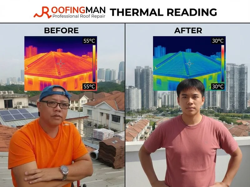 Roof Insulation Puchong work example 3