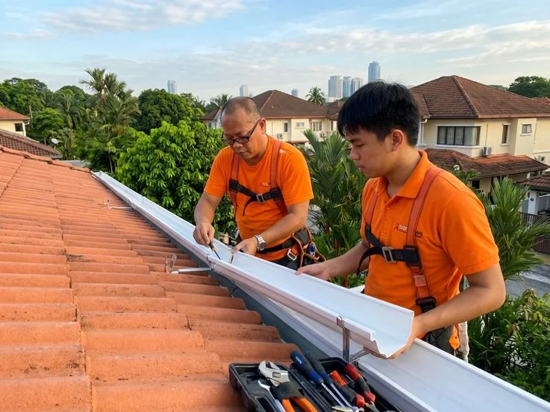Gutter Services Puchong work example 1
