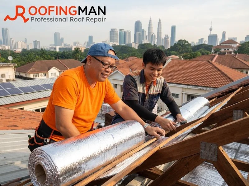 Roof Insulation Puchong work example 1