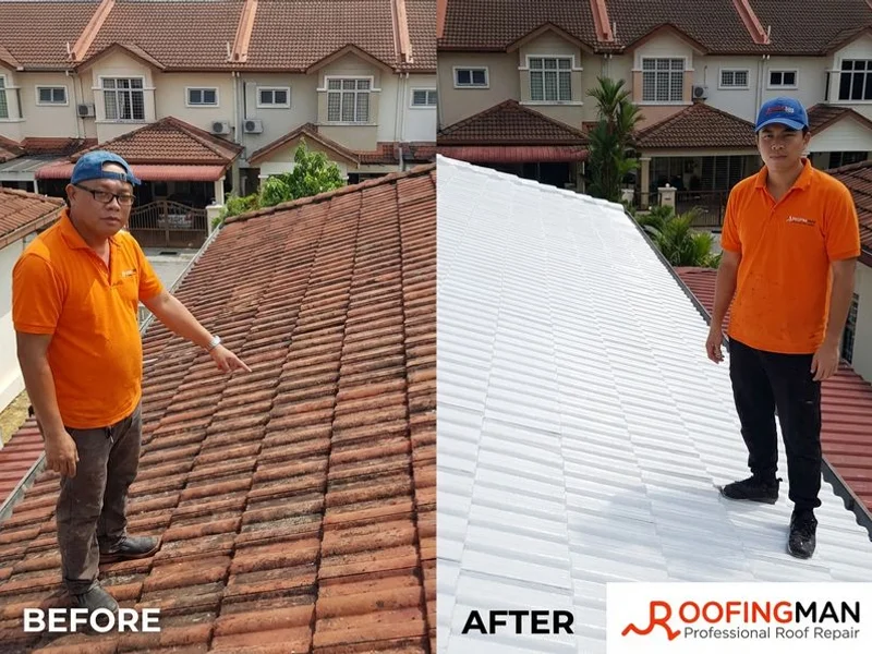 Roof Coating & Painting Puchong work example 1