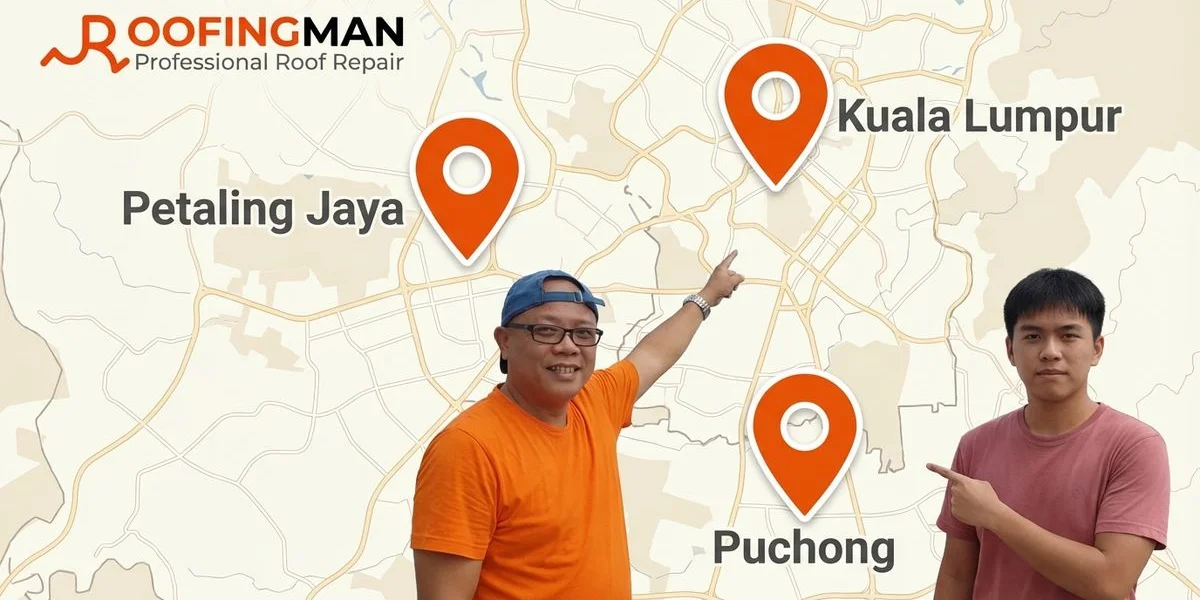 Roofing Man office locations map